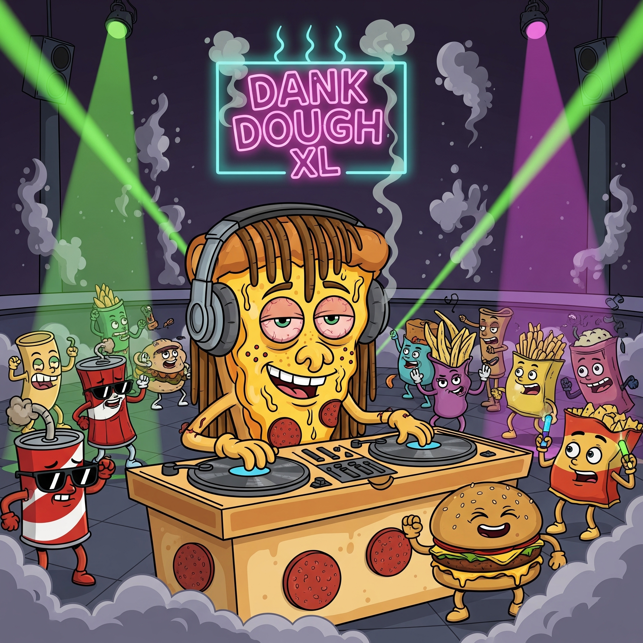 Pizza DJ at a Party